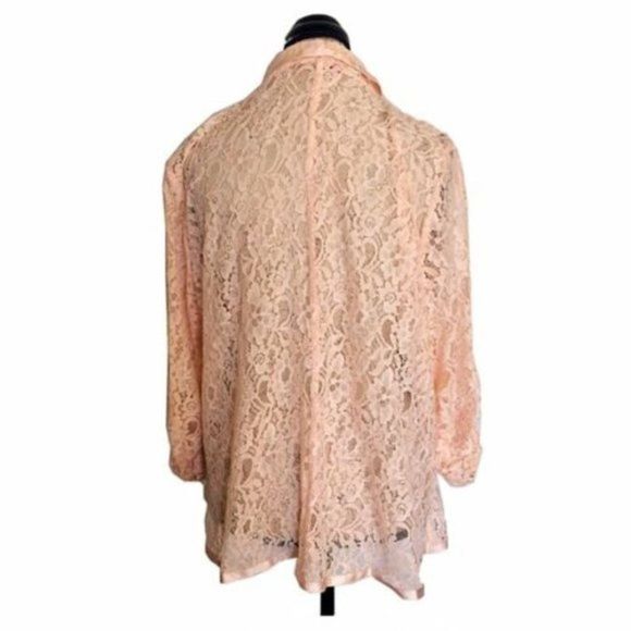 Changes Boutique Lace Top Cardigan Bridal Wedding guest Mom - Picture 2 of 12